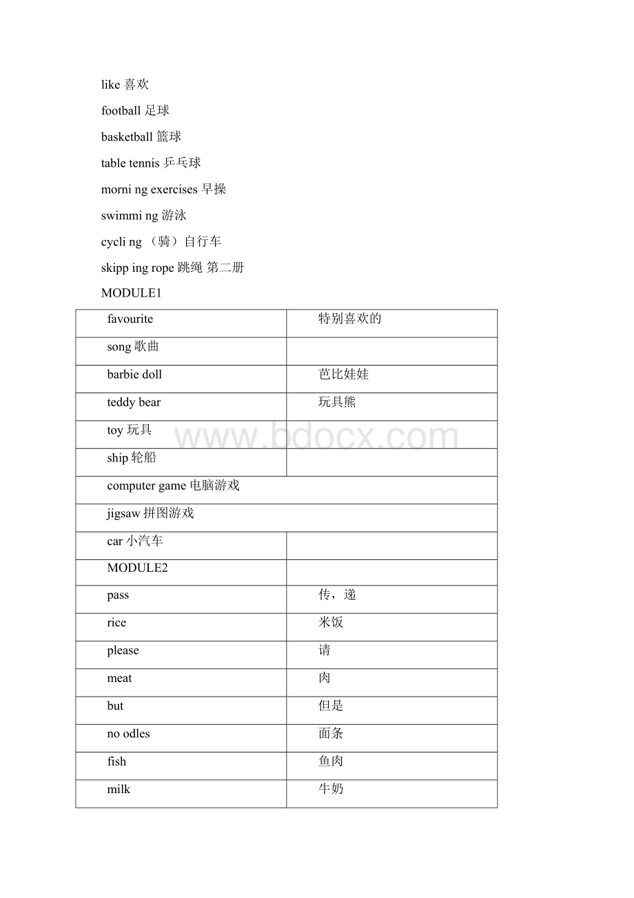 外研版三年级起点小学英语单词表.docx_第3页