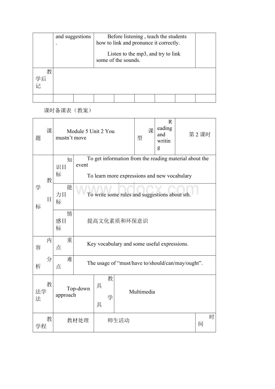 九年级英语Rules and suggestions教案.docx_第3页