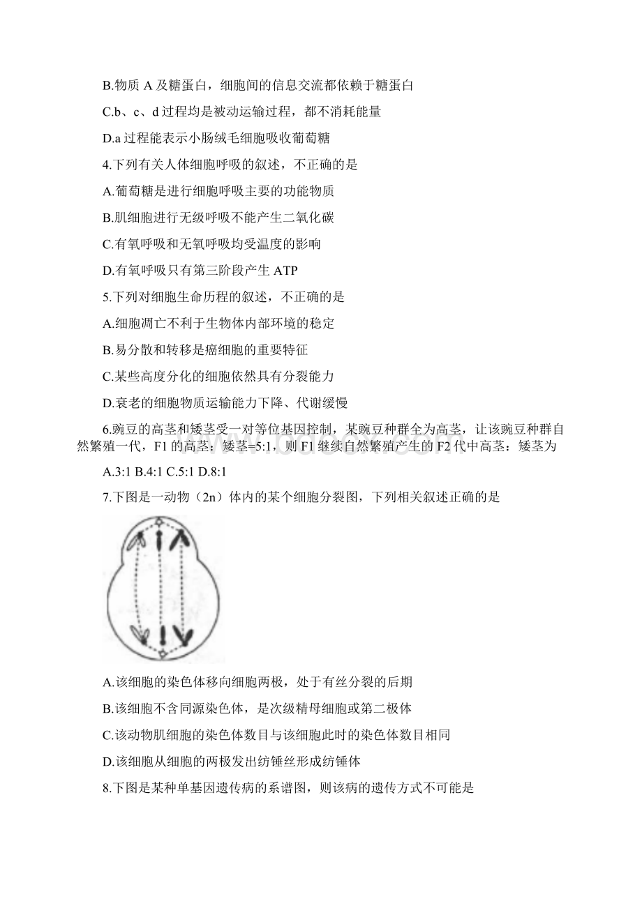 学年山西省临汾第一中学等五校高二上学期期末联考生物试题Word下载.docx_第2页