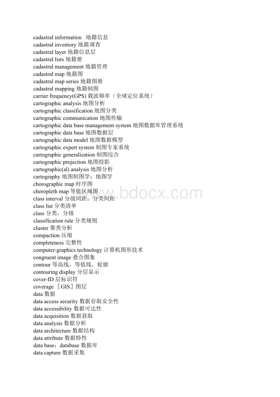 基础地理信息术语Word文档下载推荐.docx_第2页