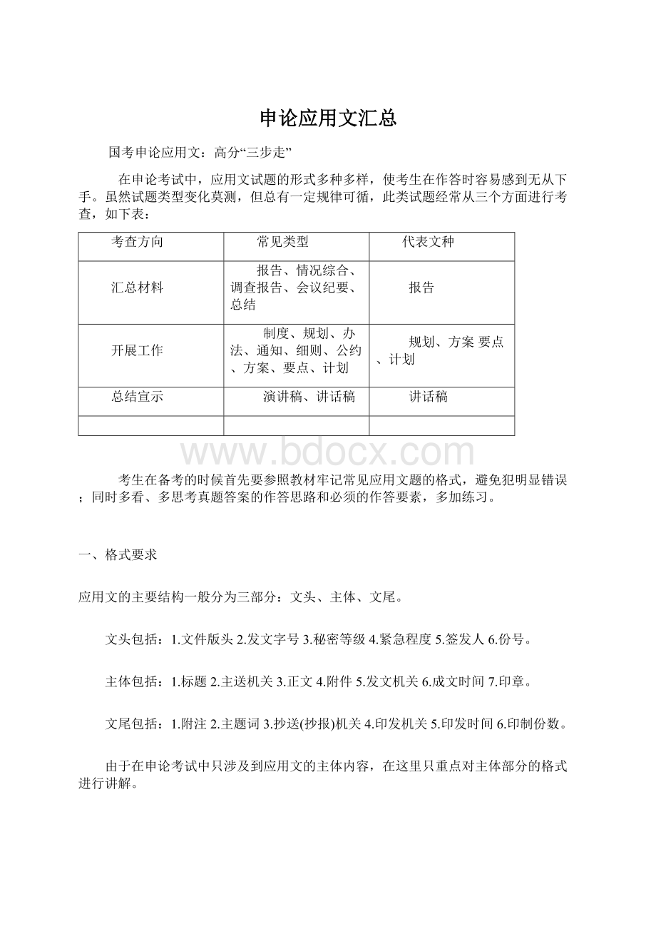 申论应用文汇总文档格式.docx