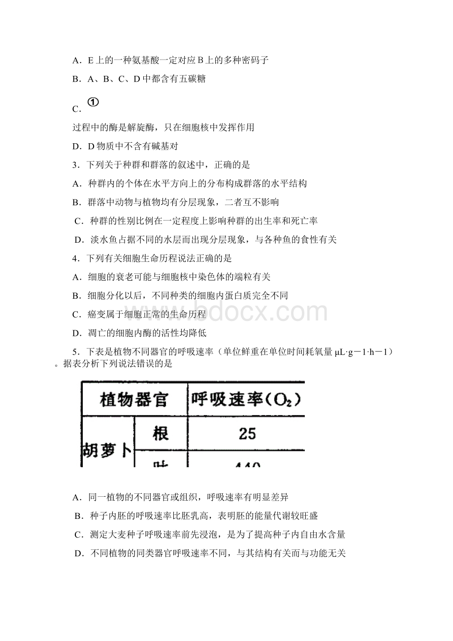 届内蒙古赤峰市宁城县高三下学期模拟考试理科综合试题及答案精品推荐Word文档格式.docx_第2页