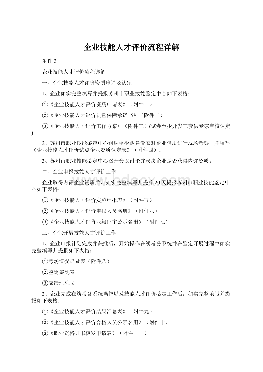 企业技能人才评价流程详解Word文档格式.docx