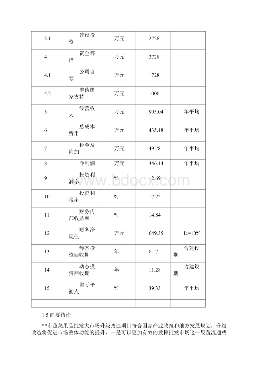 蔬菜果品批发大市场升级改造项目可行性研究报告正文Word文档格式.docx_第3页