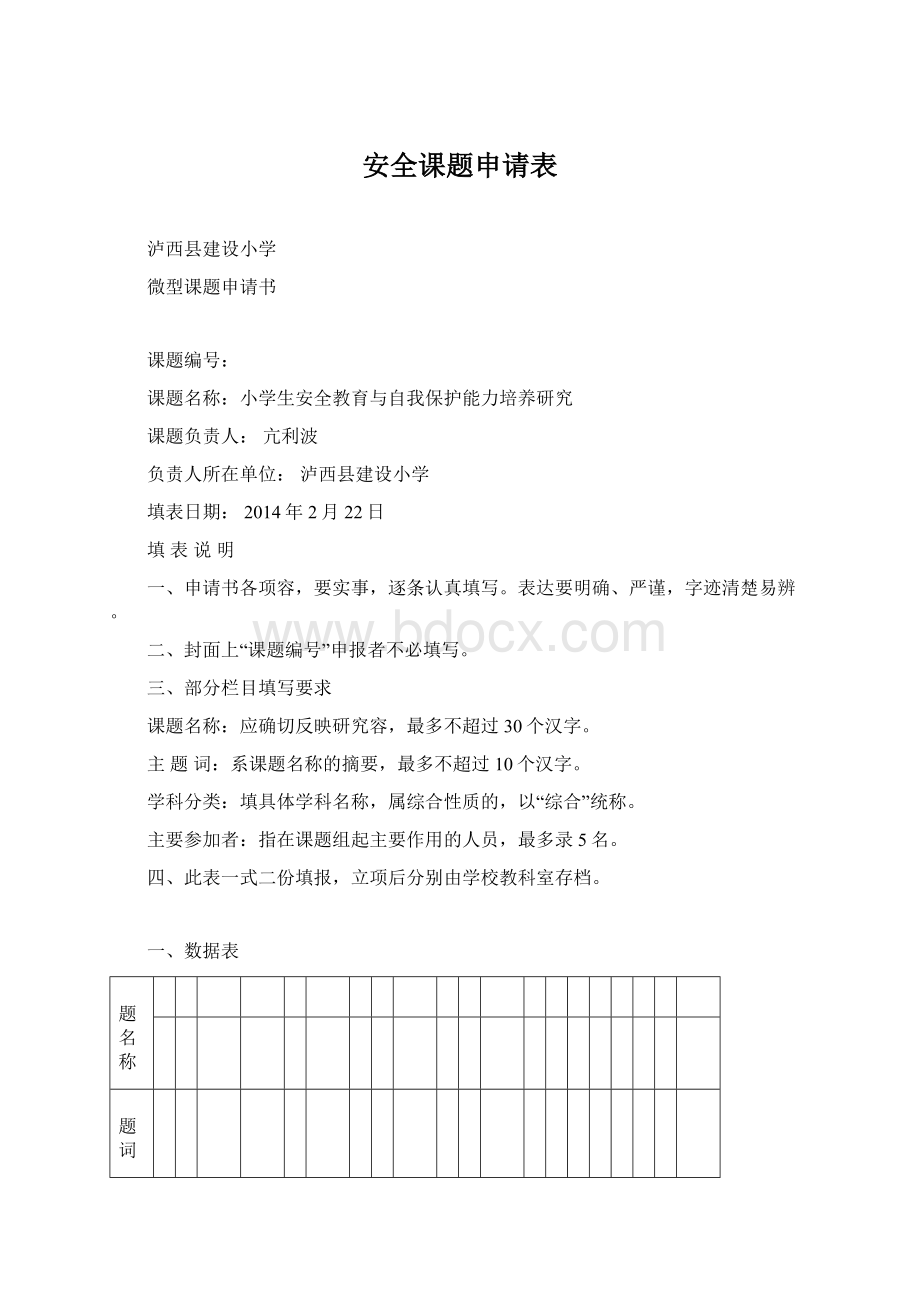 安全课题申请表.docx