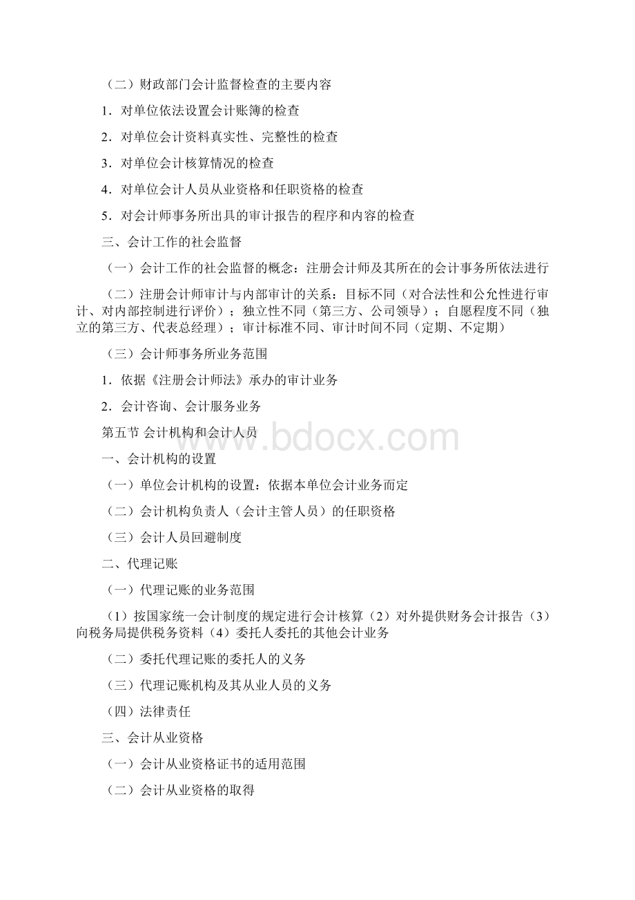 财经法规与会计职业道德考试重点摘要Word文件下载.docx_第3页