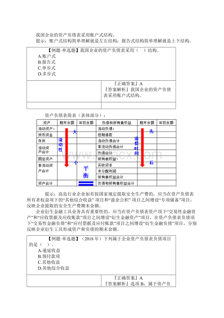 初级会计资格考试辅导 讲义第六章 财务报表.docx_第3页