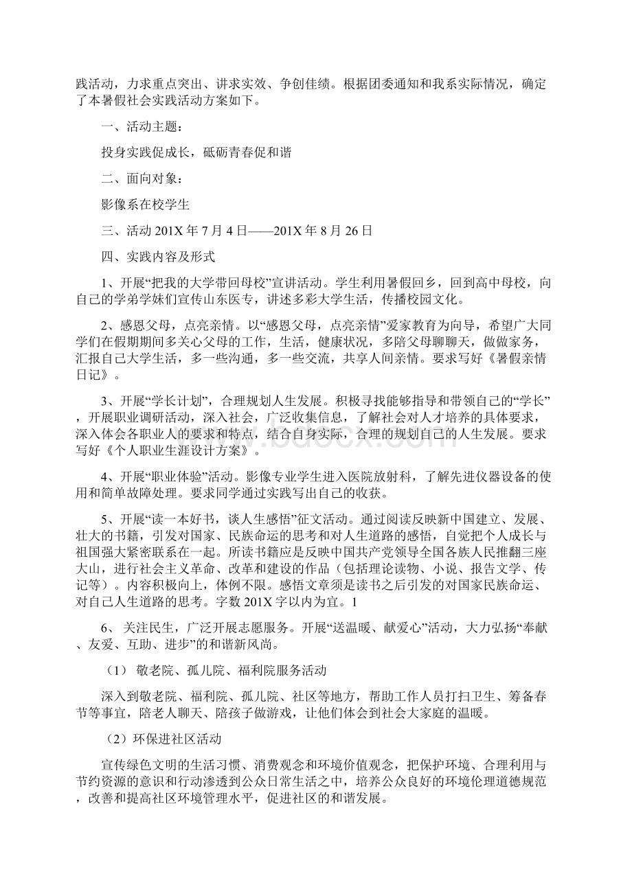 暑假社会实践活动方案完整版文档格式.docx_第3页