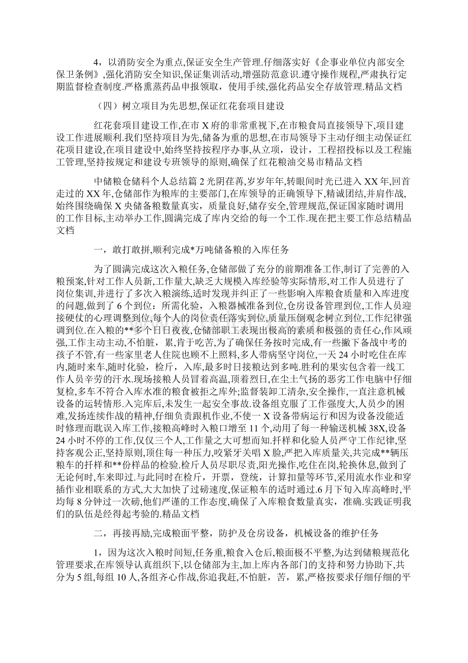 中储粮仓储科个人总结精选范文.docx_第3页