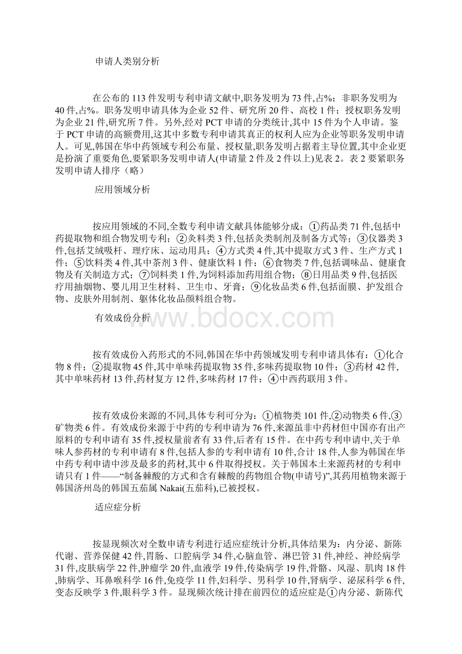 韩国在华中药领域专利分析.docx_第2页