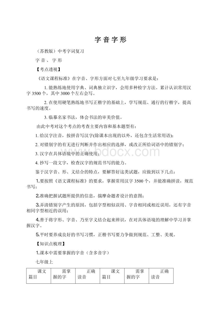 字 音字 形Word格式.docx