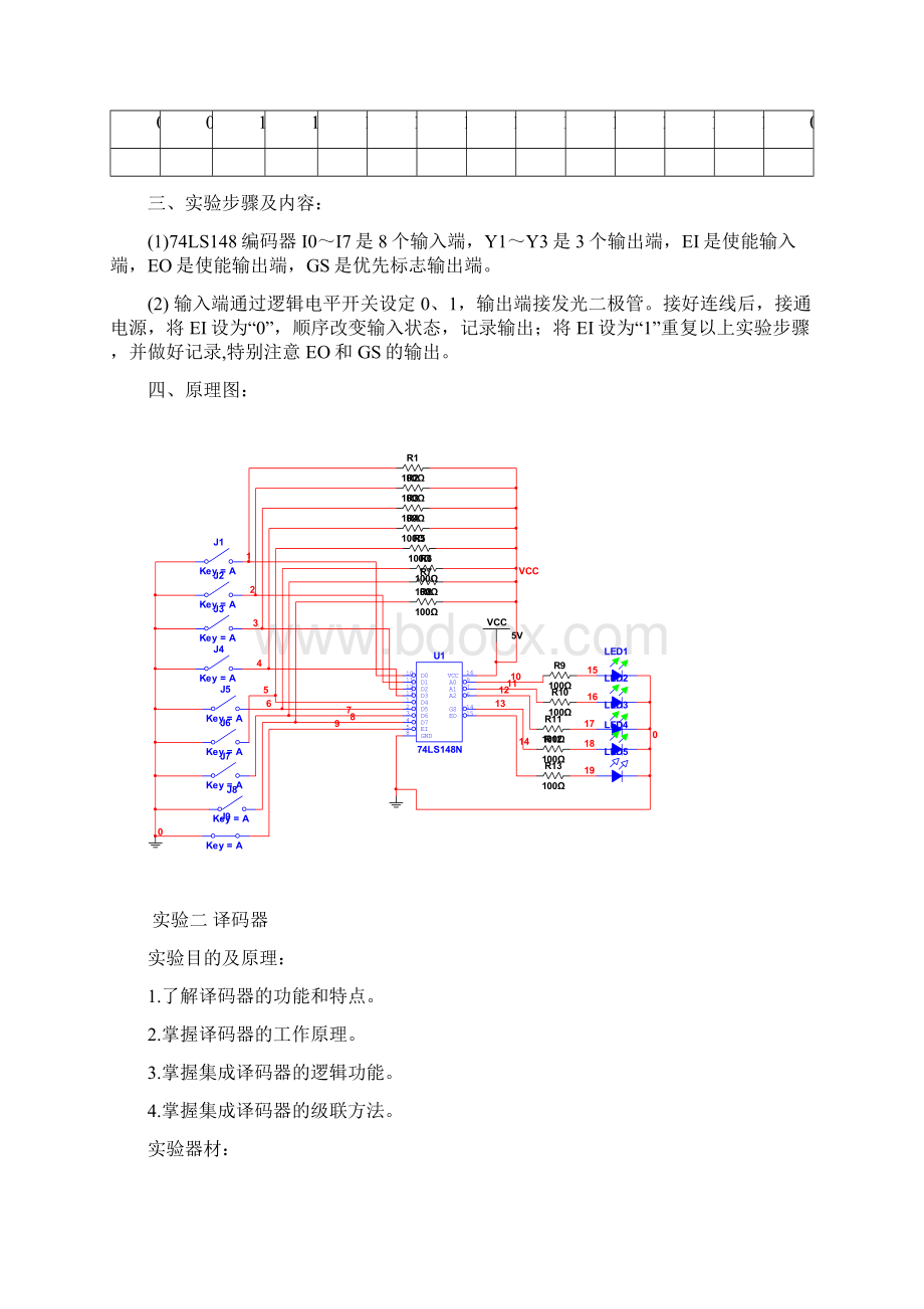 编码译码显示电路的设计与安装实验报告.docx_第3页