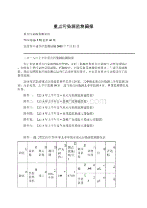 重点污染源监测简报.docx