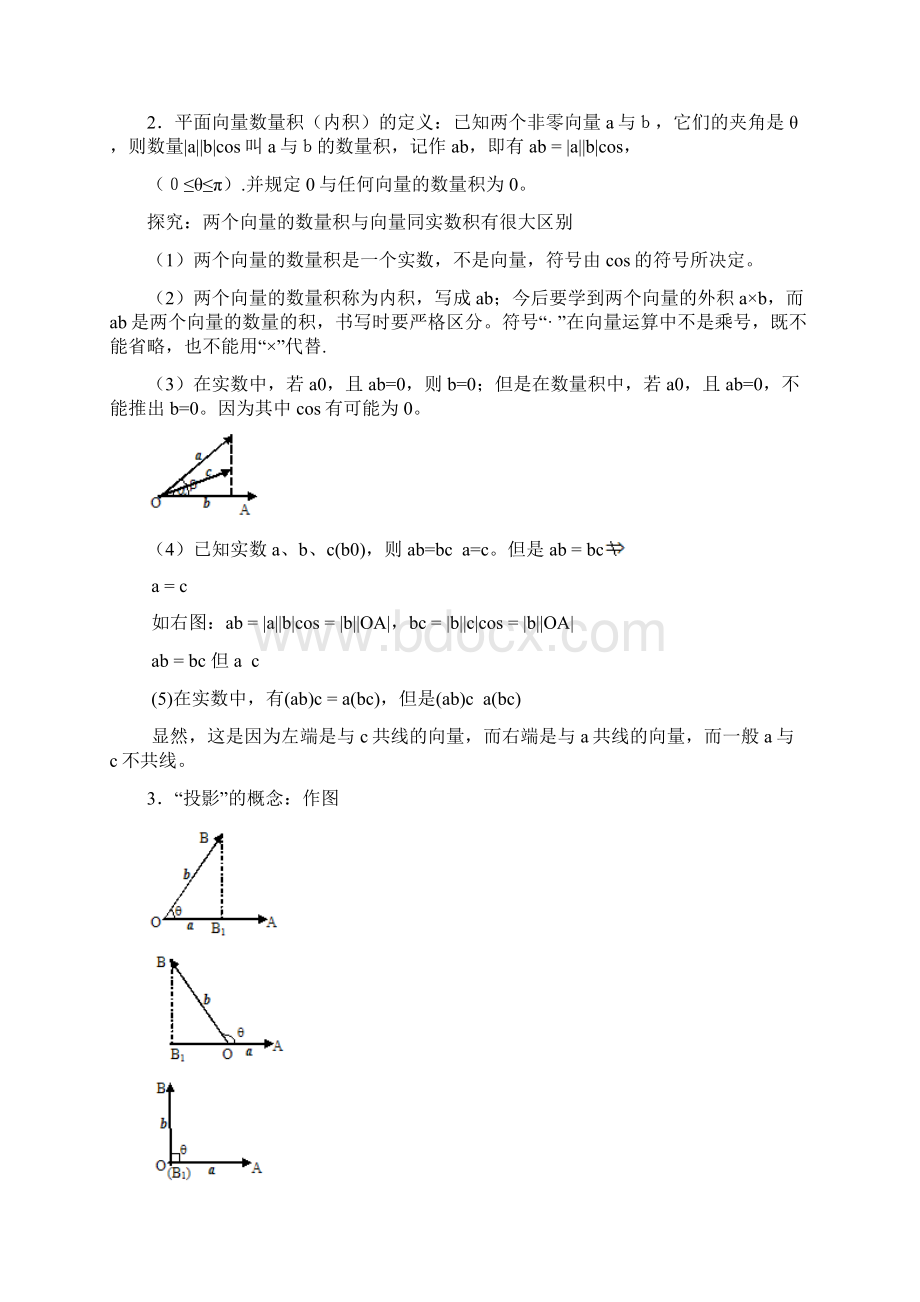 高考数学复习平面向量的数量积及运算律 推荐.docx_第2页