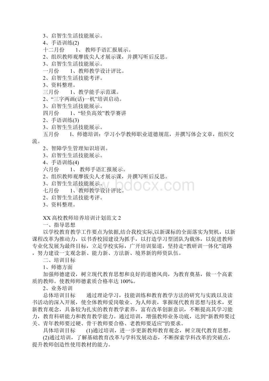 XX年高校教师培养培训计划Word下载.docx_第3页