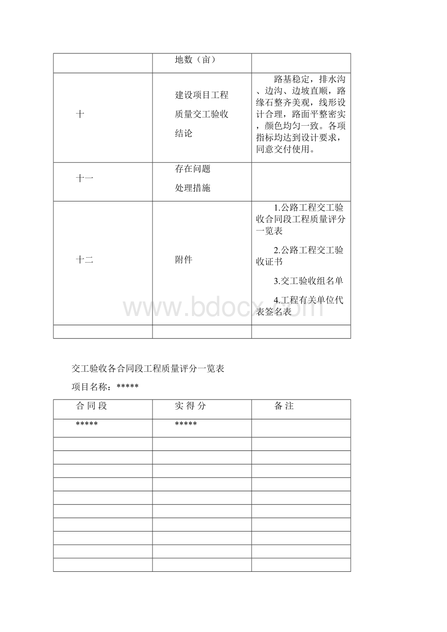 公路工程交工验收全套表格.docx_第3页