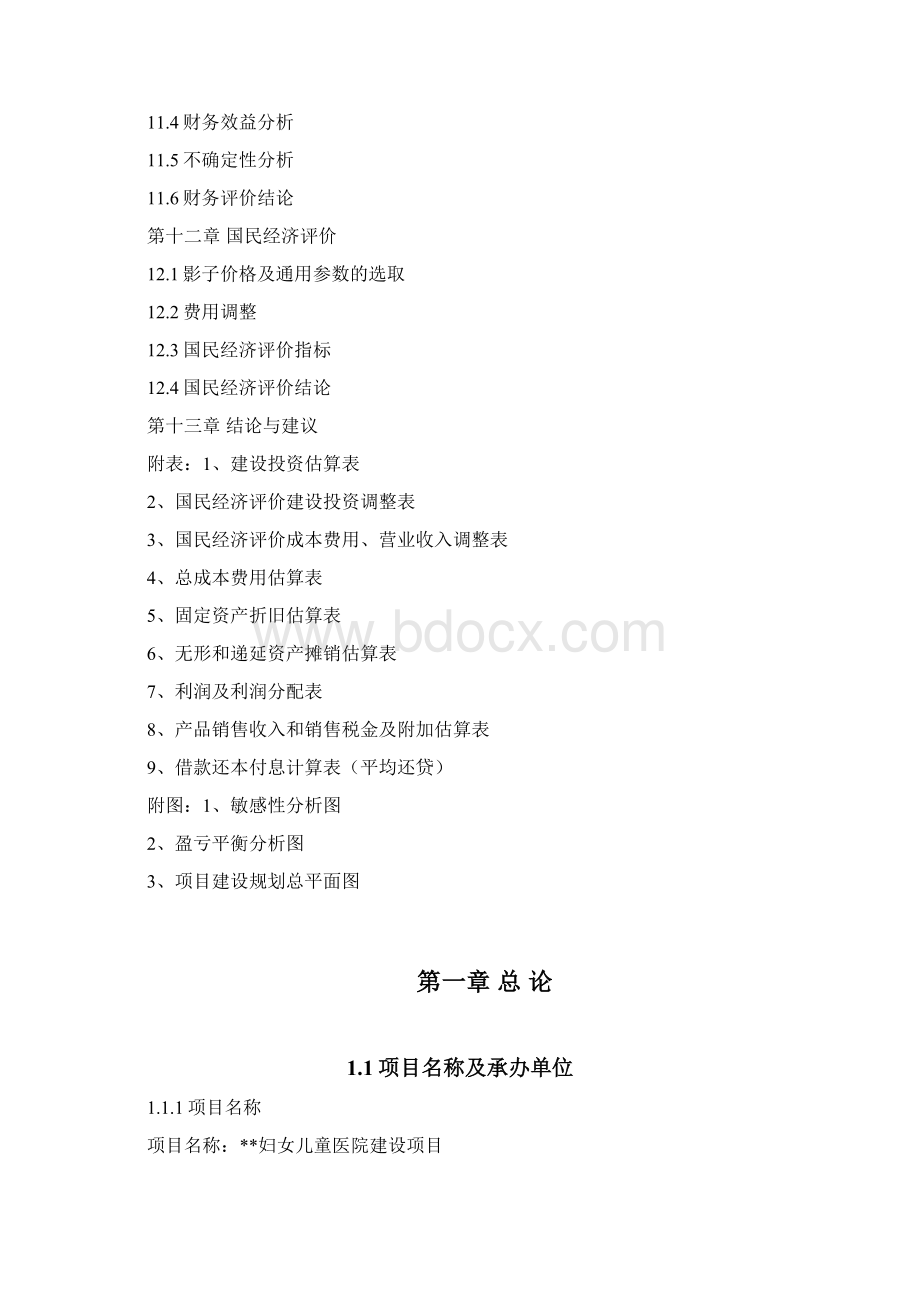 妇女儿童医院建设可行性研究报告.docx_第3页