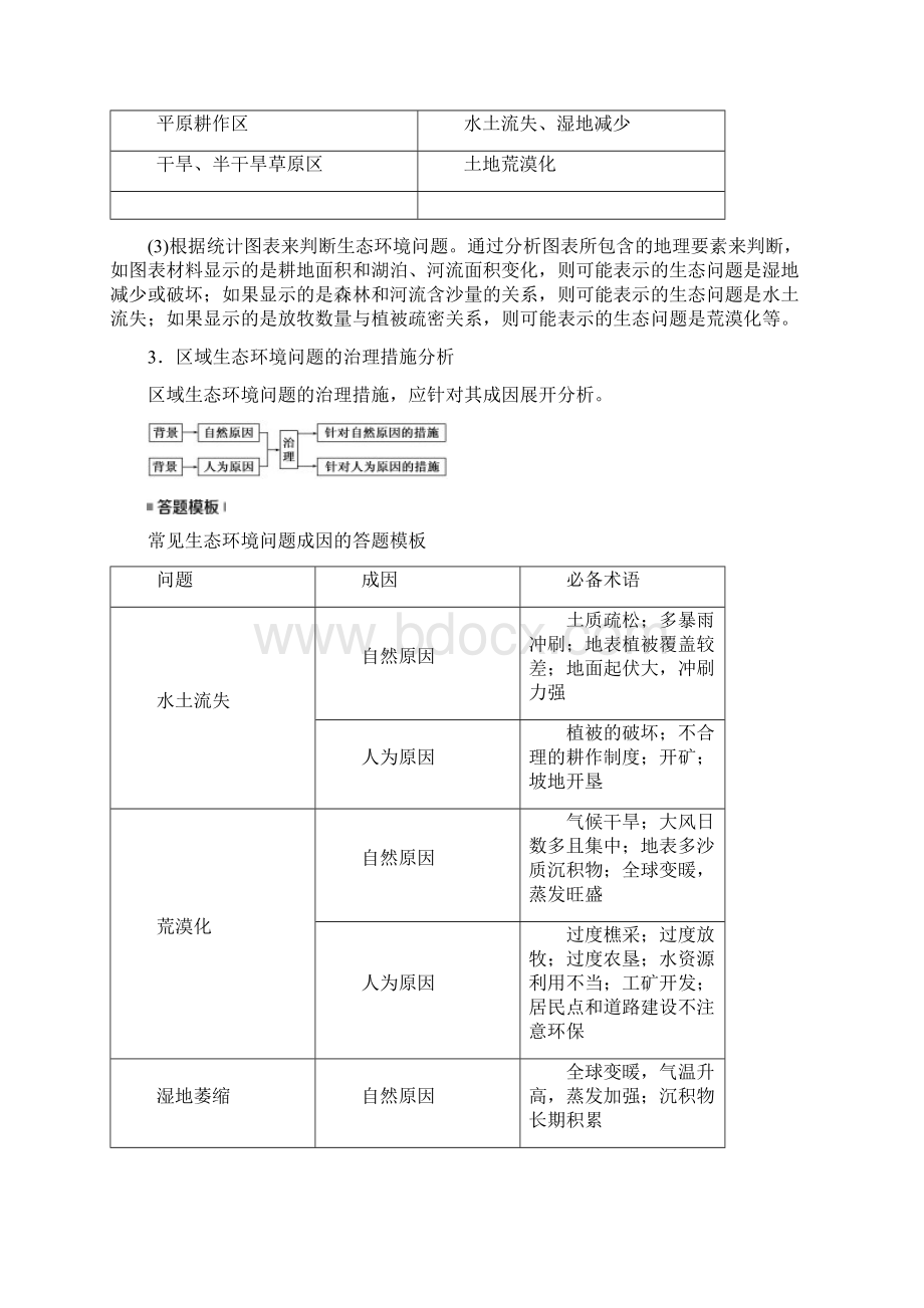 版高考地理大一轮复习第十四章域生态环境建设第35讲域生态环境问题的分析优选学案.docx_第2页