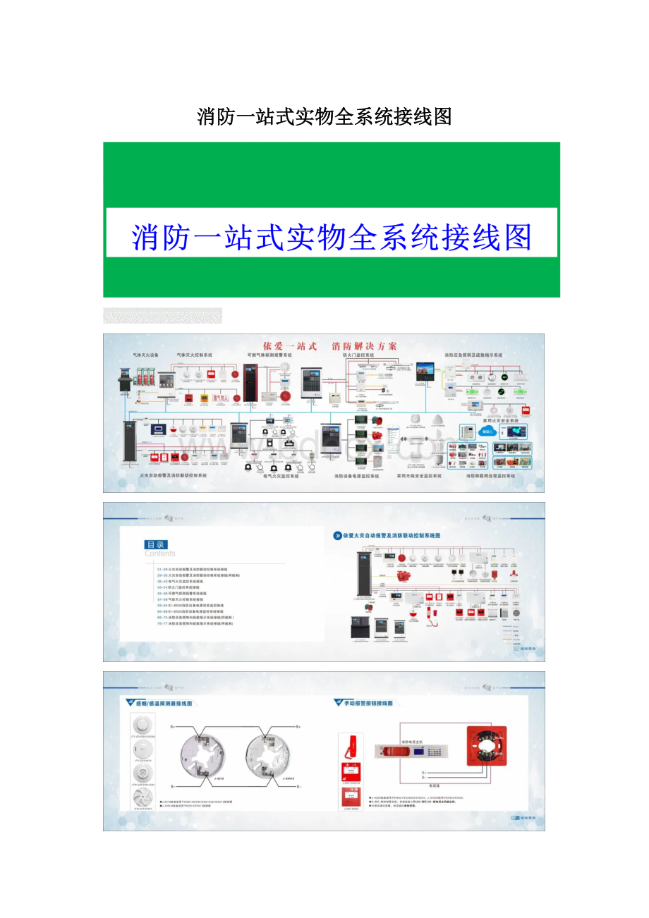 消防一站式实物全系统接线图Word文件下载.docx_第1页