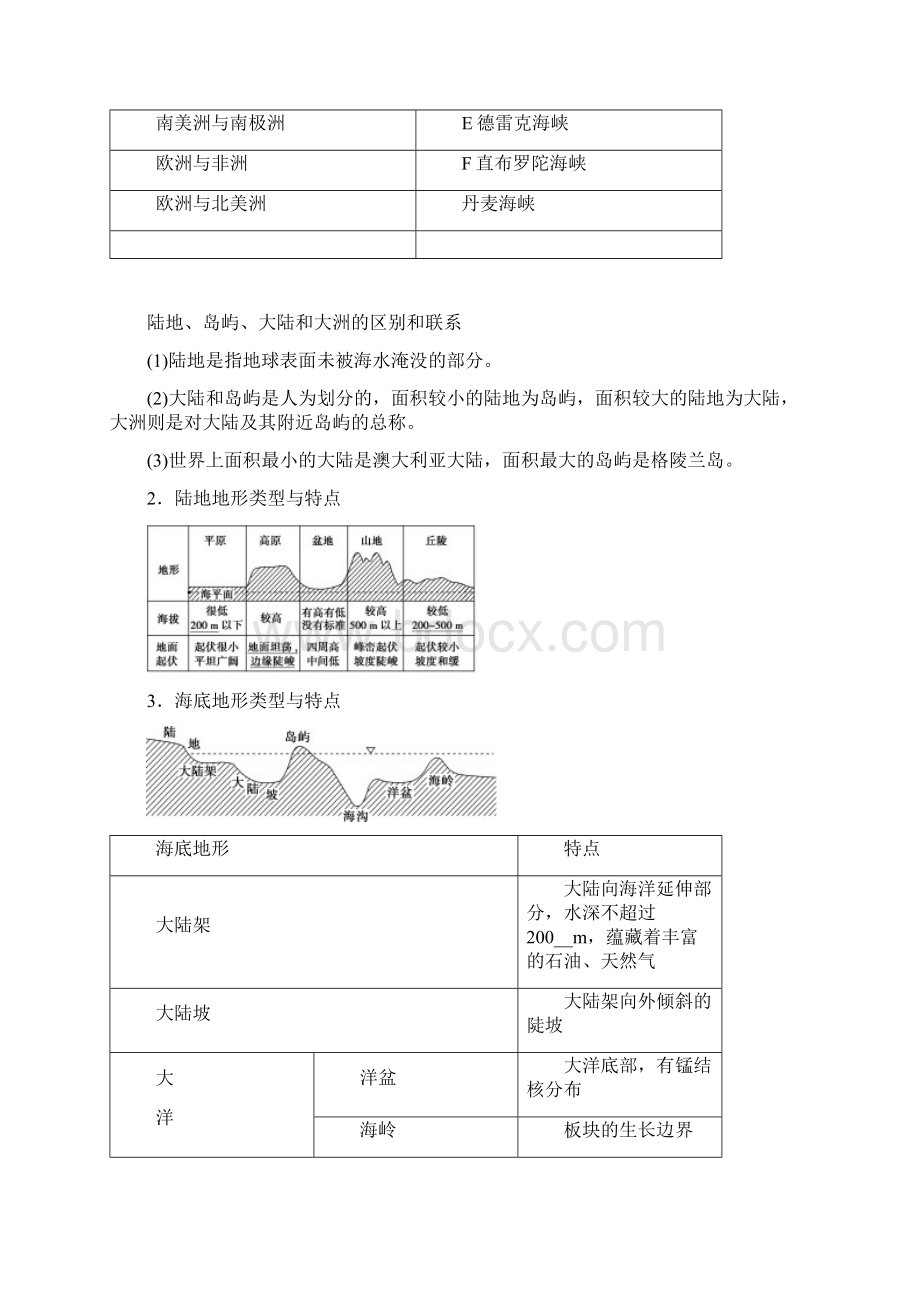 版新高考选考地理人教版一轮复习教师用书第38讲 世界地理概况 Word版含答案.docx_第2页