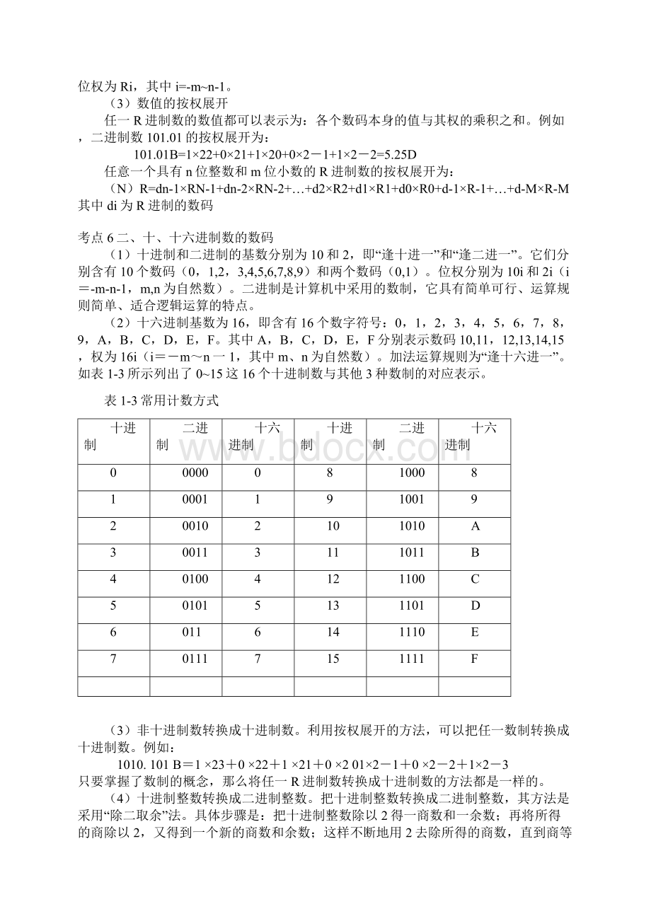 全国一级B计算机理论基础Word格式.docx_第3页