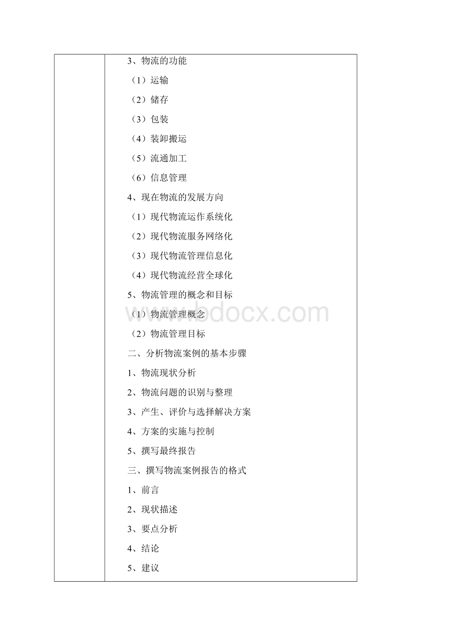 物流案例与实训教案完结Word文档格式.docx_第2页