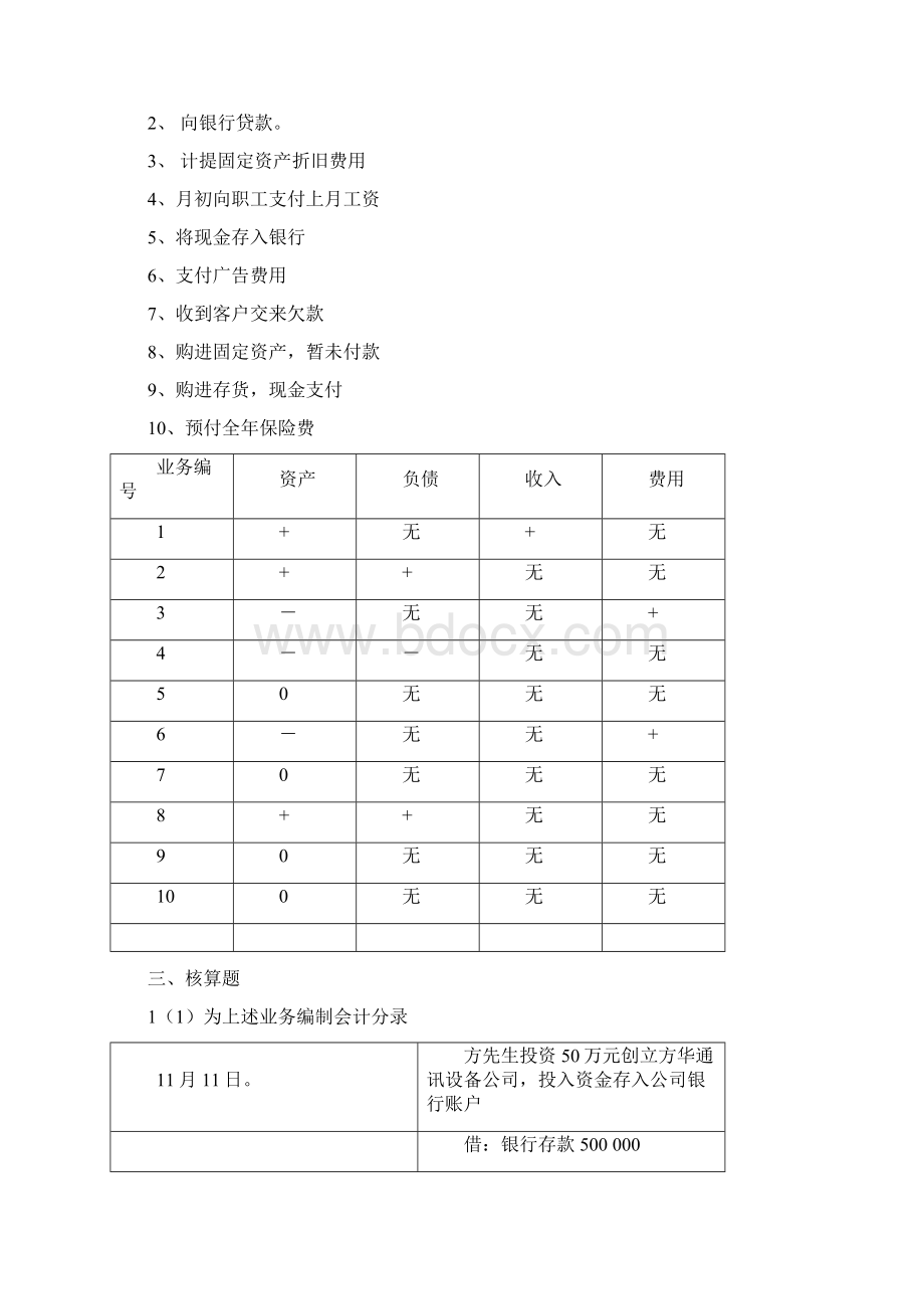 会计学非专业用习题答案部分Word文档格式.docx_第3页