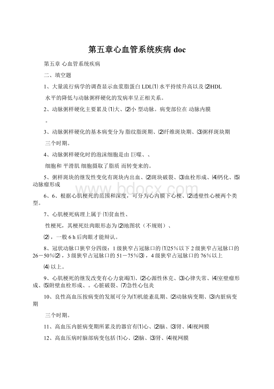 第五章心血管系统疾病doc.docx