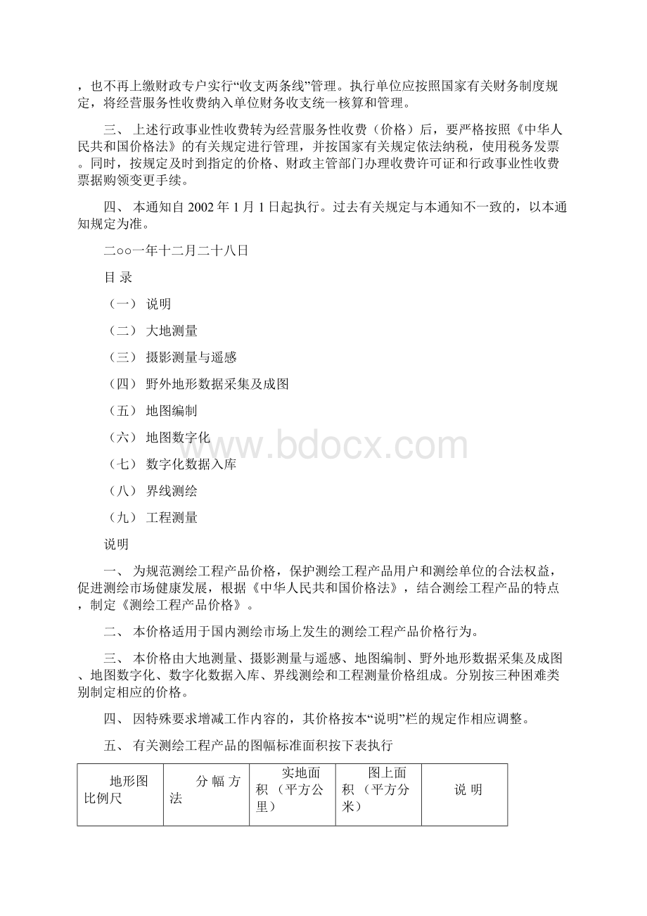 测绘产品工程价格Word格式文档下载.docx_第2页