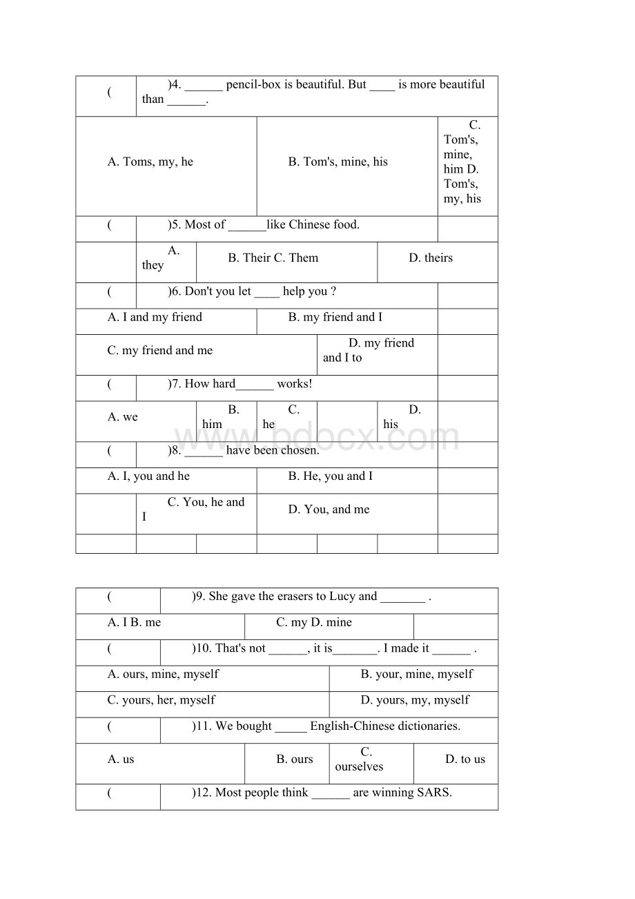 初一英语语法专项训练.docx_第2页
