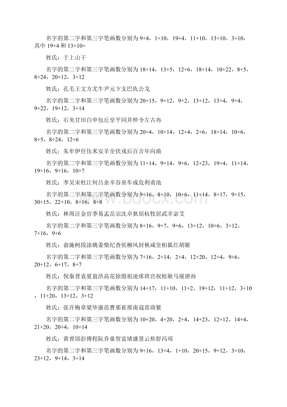 姓氏吉祥笔画搭配大全知识讲解Word文件下载.docx_第3页