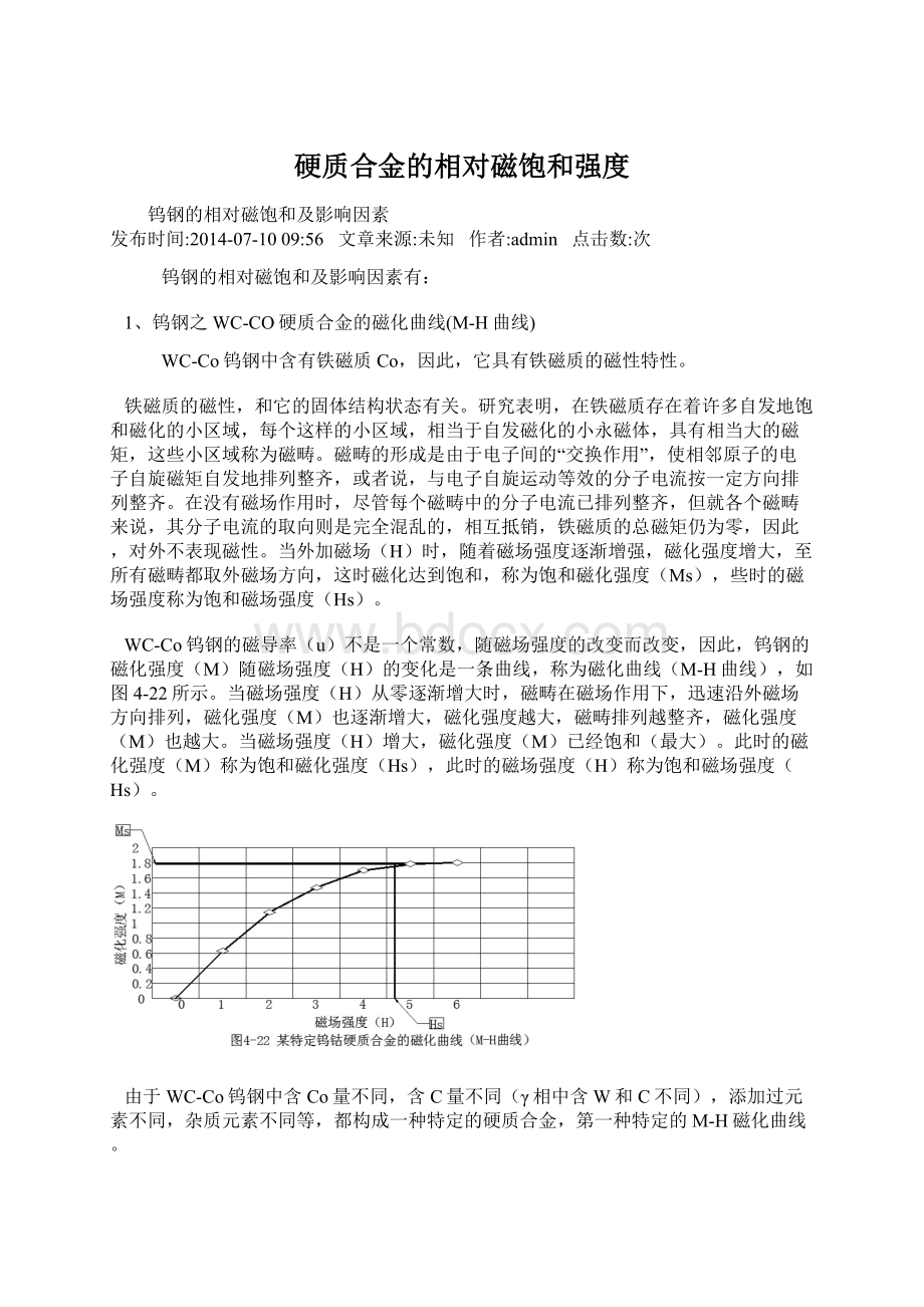 硬质合金的相对磁饱和强度.docx