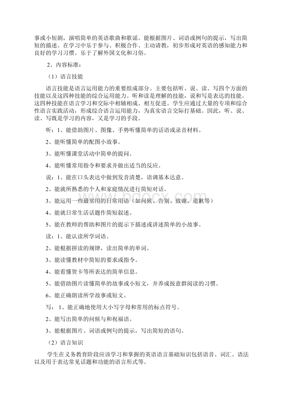 六年级英语说教材说课标Word下载.docx_第2页