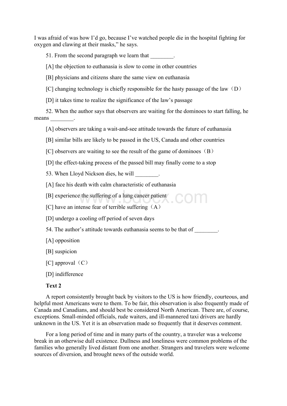 1997年全国硕士研究生入学统一考试英语一试题及解析.docx_第3页