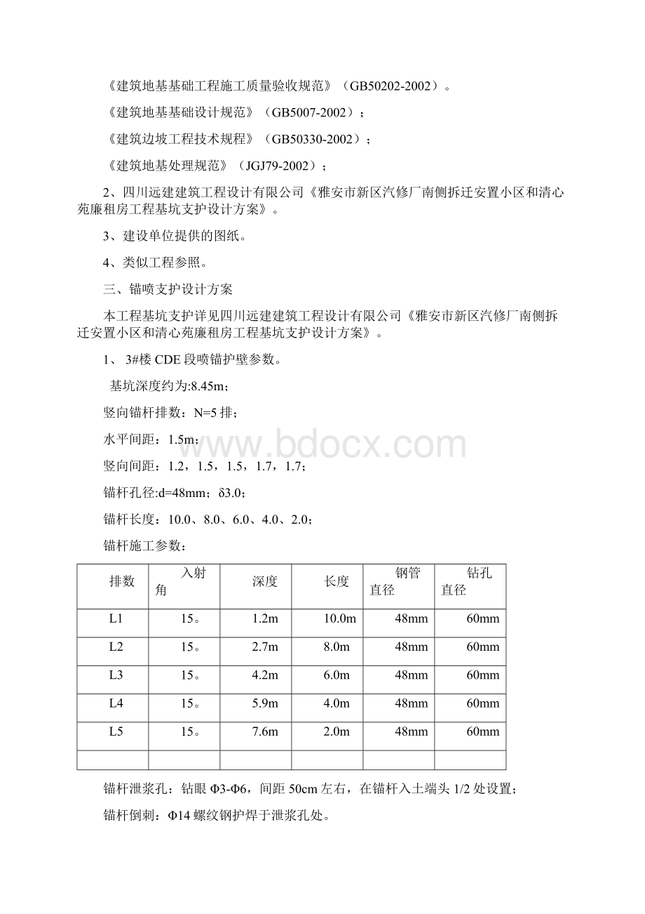 喷锚支护专项施工专业技术方案Word格式文档下载.docx_第2页