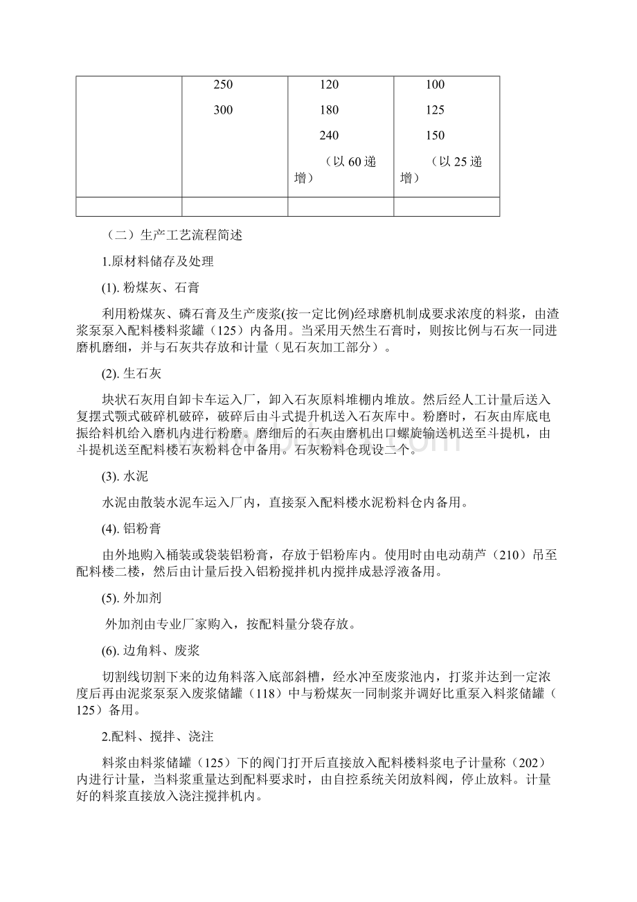 年产20万蒸压加气混凝土砌块生产线工艺设计说明.docx_第2页