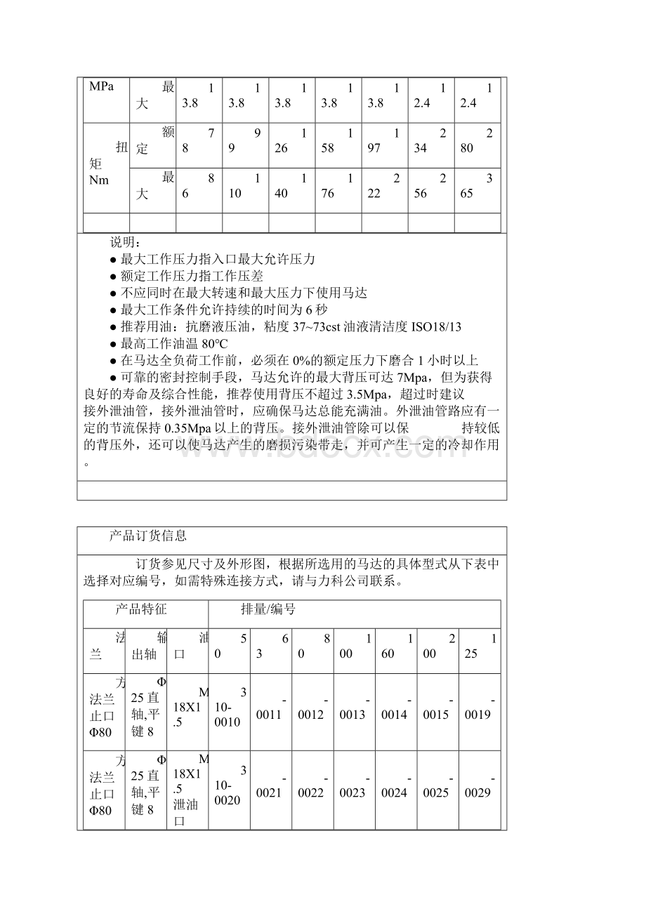 BM摆线液压马达样本.docx_第2页