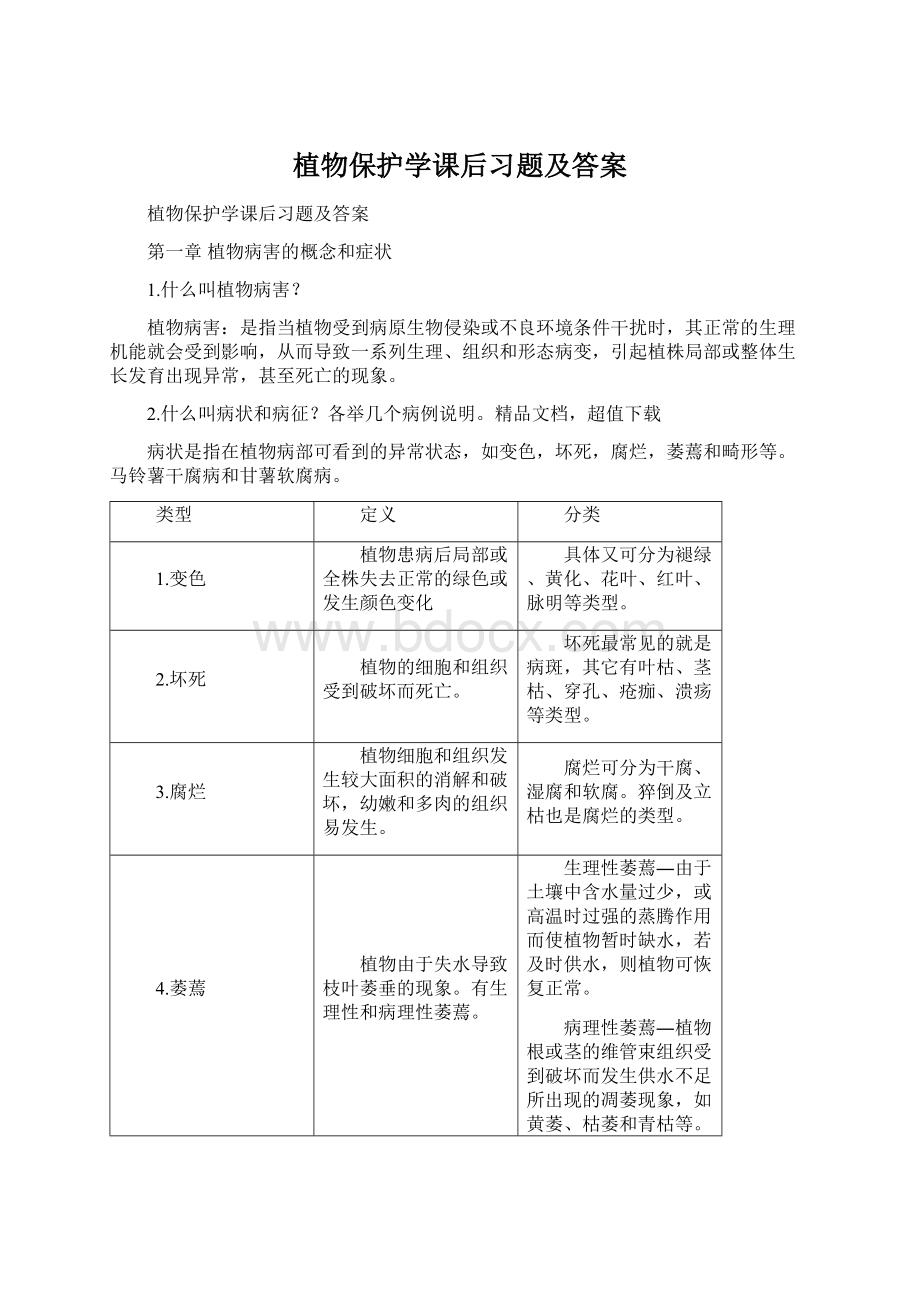 植物保护学课后习题及答案.docx