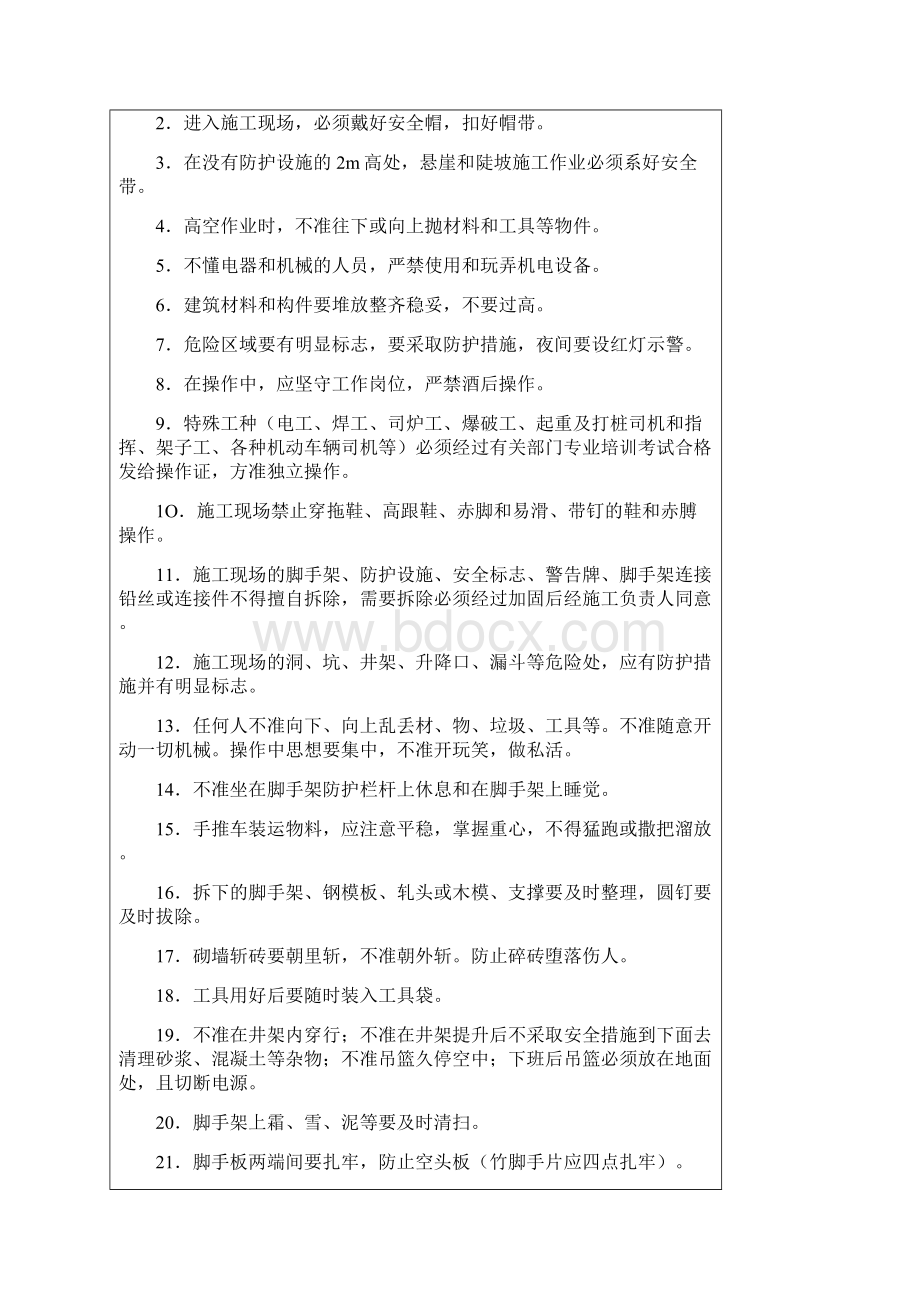 建筑管理安全技术交底Word下载.docx_第2页