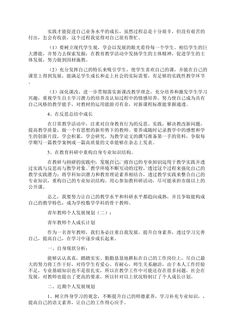 青年教师个人发展规划10篇.docx_第2页