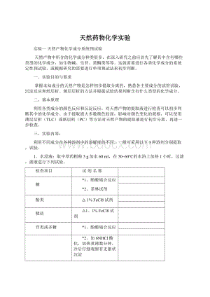 天然药物化学实验.docx