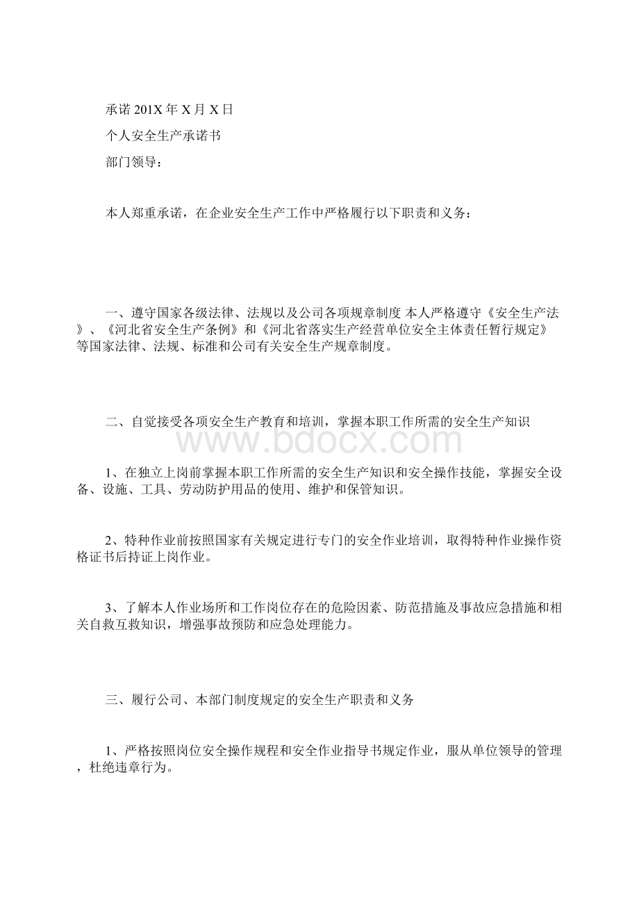 个人安全承诺书Word文件下载.docx_第2页