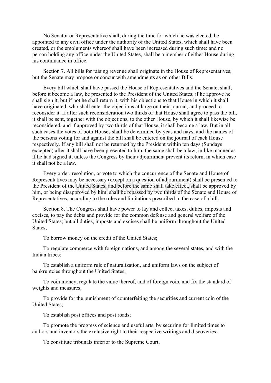 The Constitution of the United States of America.docx_第3页