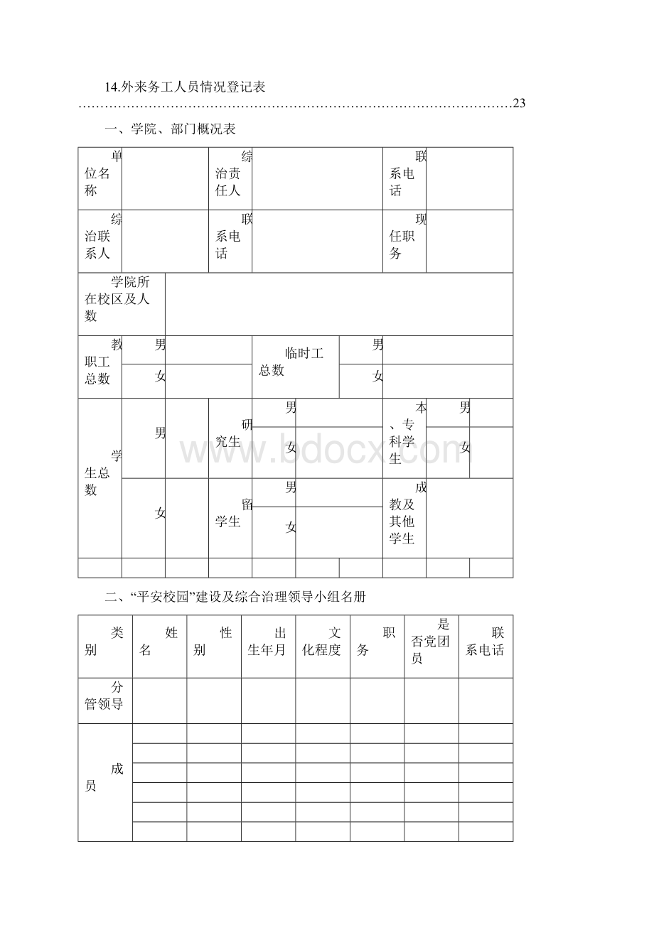 杭州师范大学钱江学院平安校园建设及综合治理工作台帐.docx_第2页