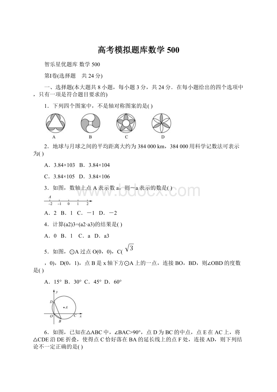 高考模拟题库数学500.docx