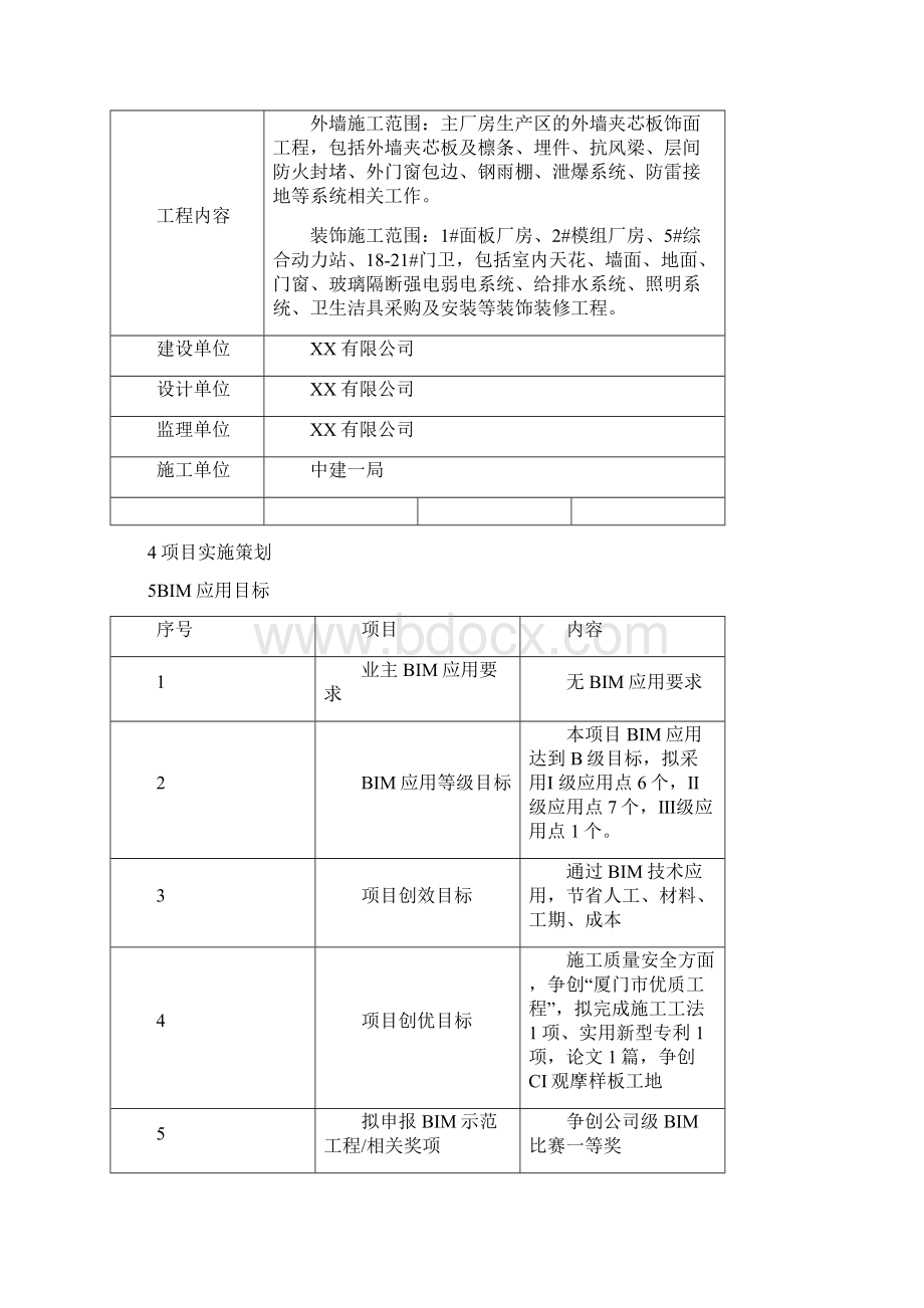 中建XXX项目BIM实施方案Word文档下载推荐.docx_第3页