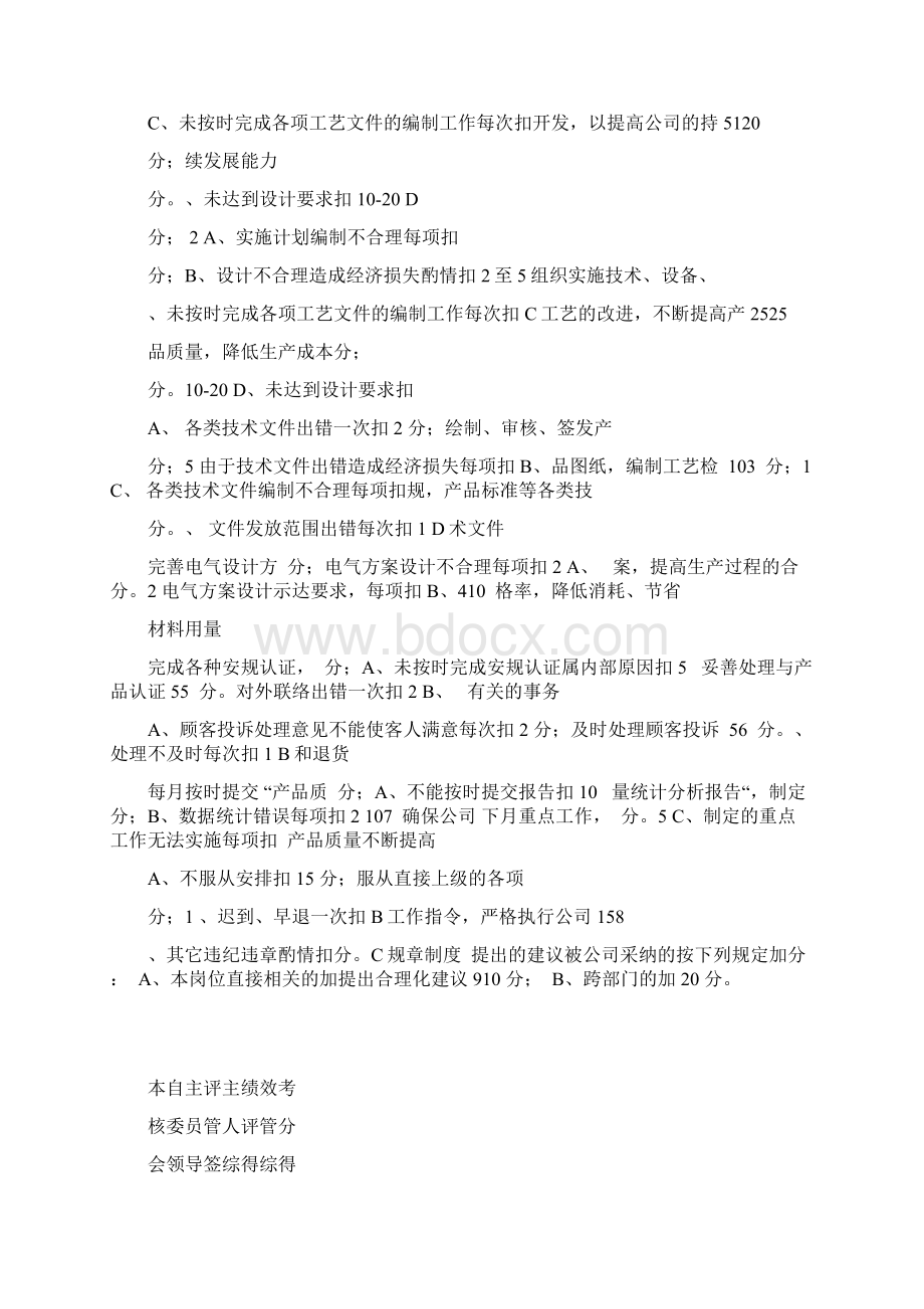 绩效考核表技术部.docx_第2页