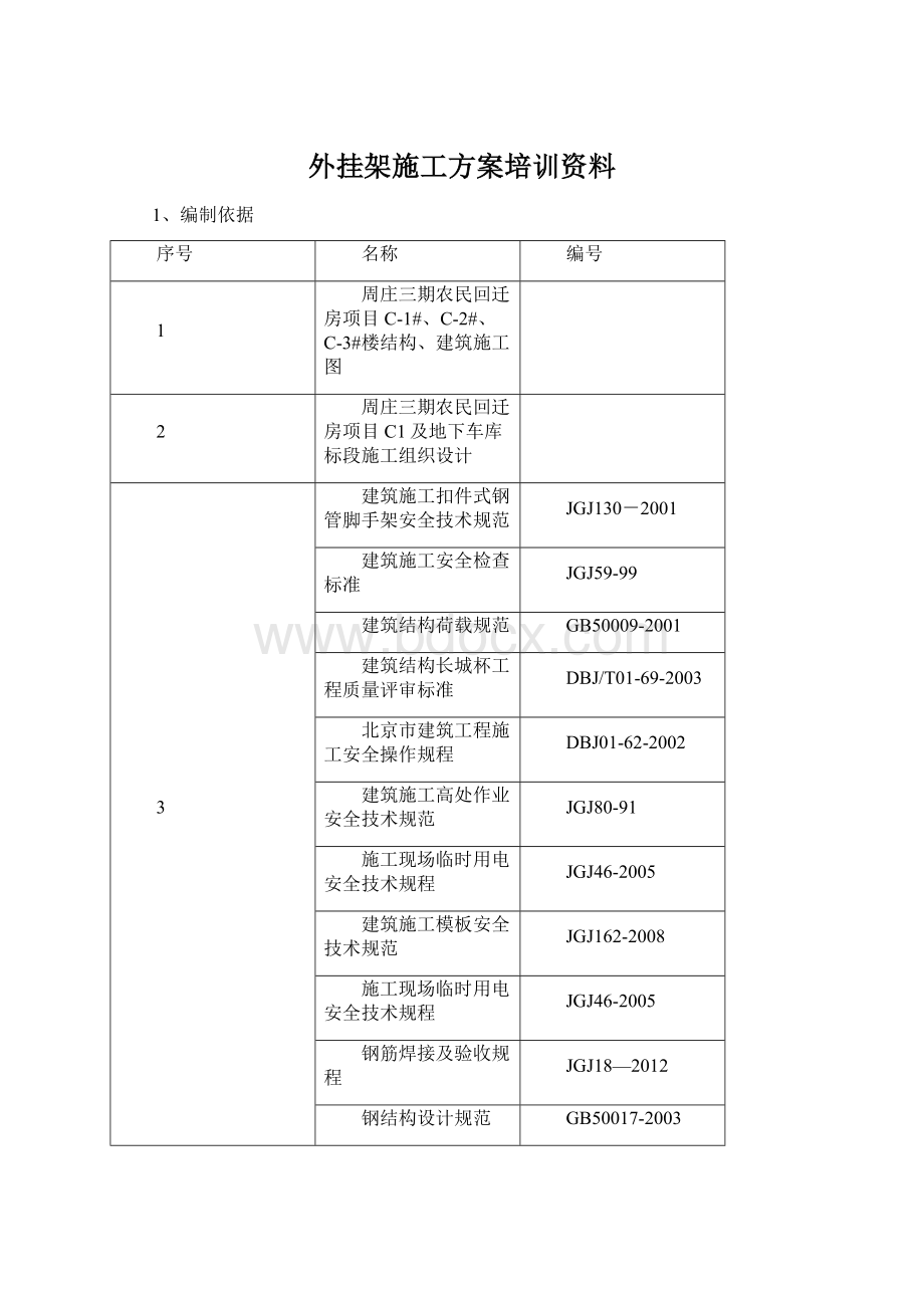 外挂架施工方案培训资料Word文件下载.docx