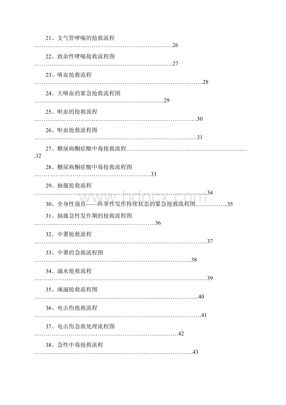 临床各科急救流程图最新Word文件下载.docx_第2页