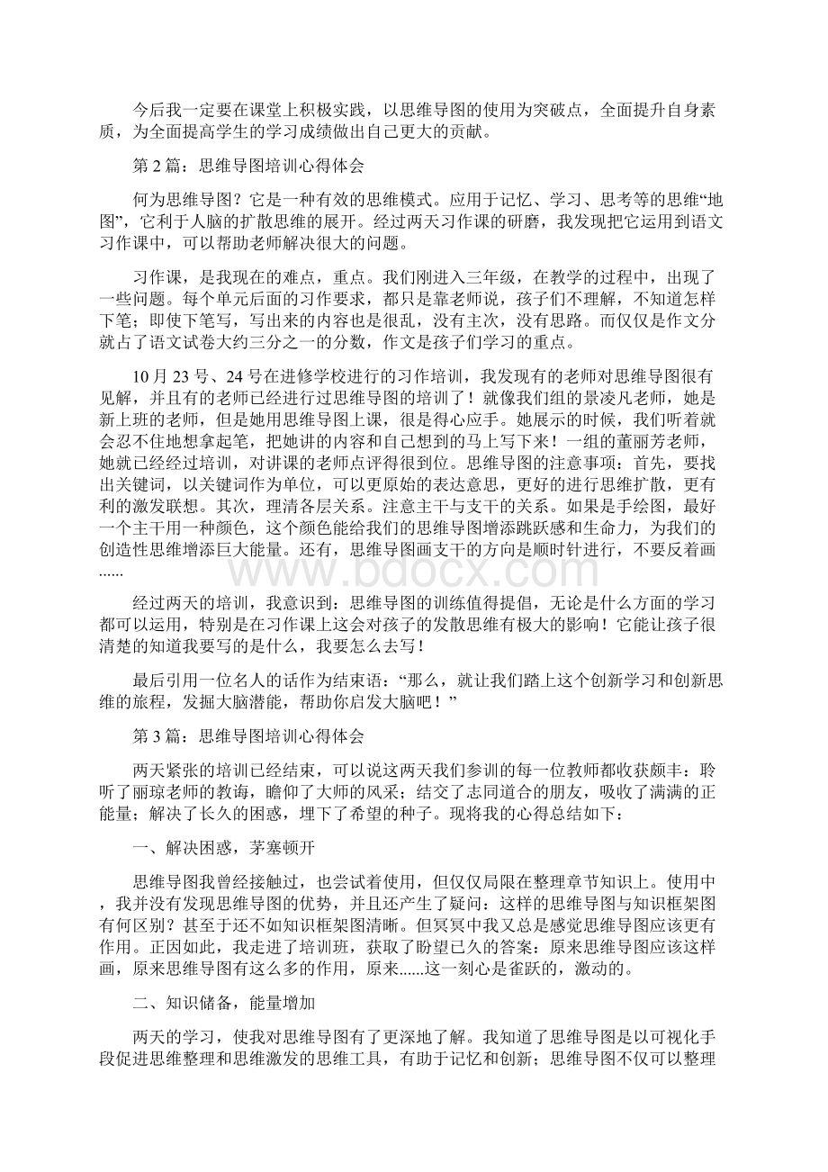 思维导图培训心得体会共6篇.docx_第2页